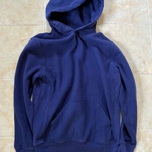 J Crew Deep Blue Heavyweight Hoodie